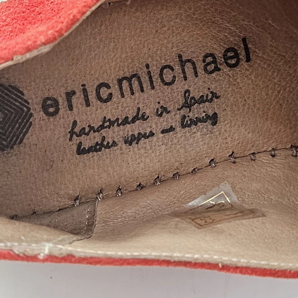Eric Michael espadrille leather zip up shoes size 39 US 8.5 / 9